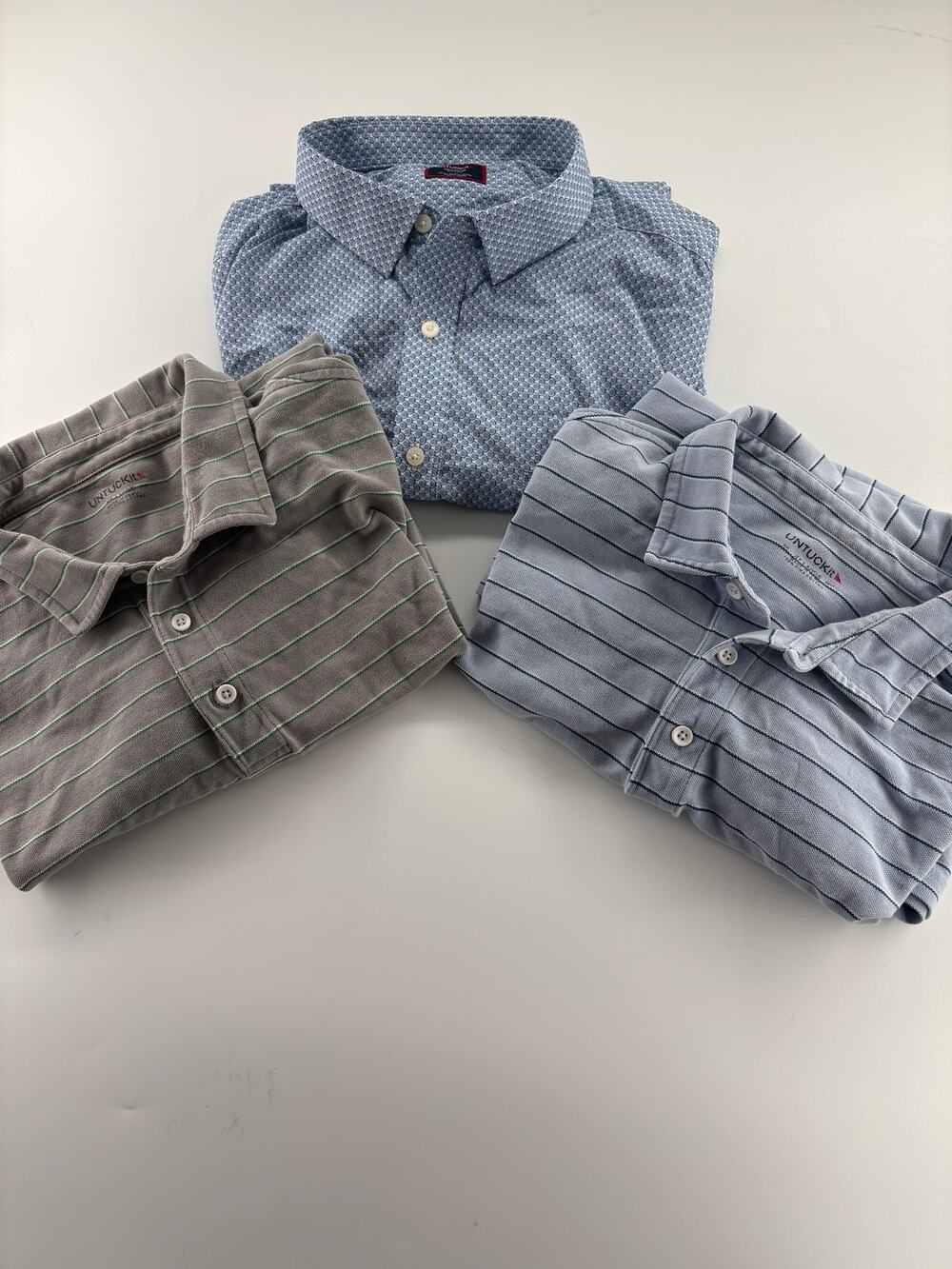UNTUCKit Men's XXL Bundle Lot of 3 Polos Button Down Shirt